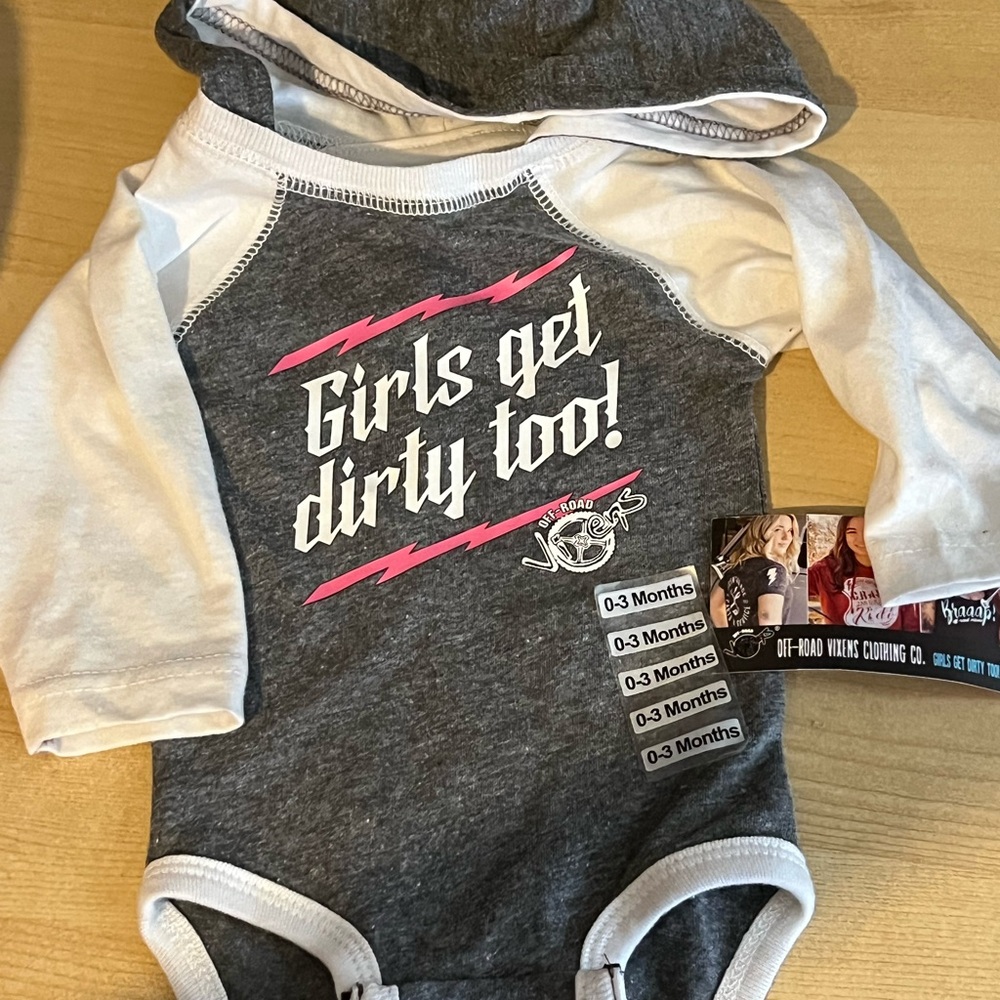 Kids Gray and White One Piece